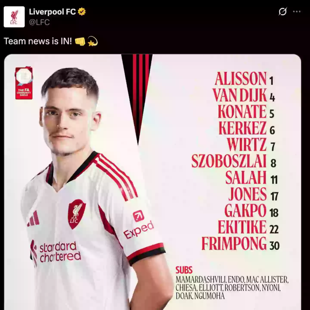 Image: Twitter/@LFC