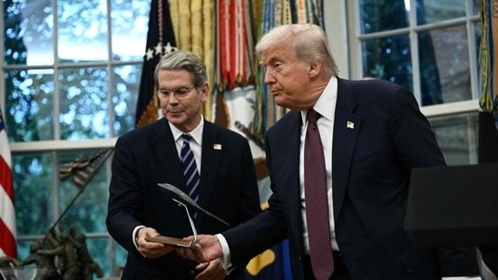 As Trump's tariff deadline for India nears, US Treasury Secretary Scott Bessent said on Tuesday that New Delhi was “profiteering” and “making billions” from its purchases of Russian oil. (AFP)