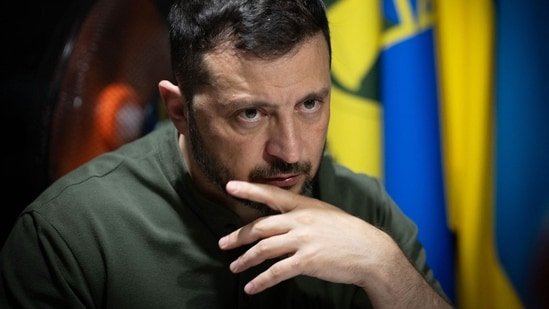 The Ukrainian leader accused Russian President Vladimir Putin of attempting to "legalise" occupied territories in exchange for halting the fighting.(AFP)