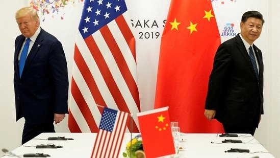 US President Donald Trump and China's President Xi Jinping.(REUTERS)