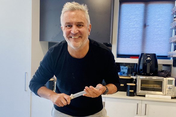 Neil McMahon has learnt how to balance his diet as a solo cook.