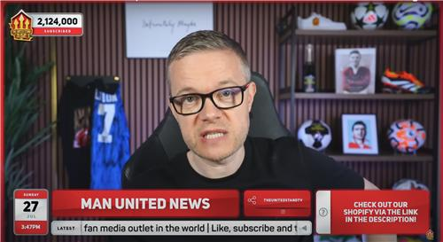 English football YouTuber Mark Goldbridge [Photo = Yonhap News]