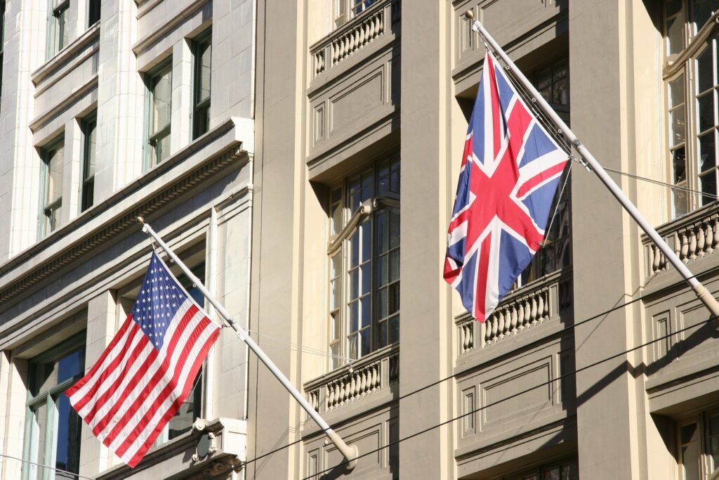 U.S. & U.K. flags