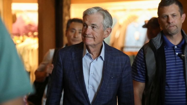 Federal Reserve chairman Jerome Powell. Pic: Reuters