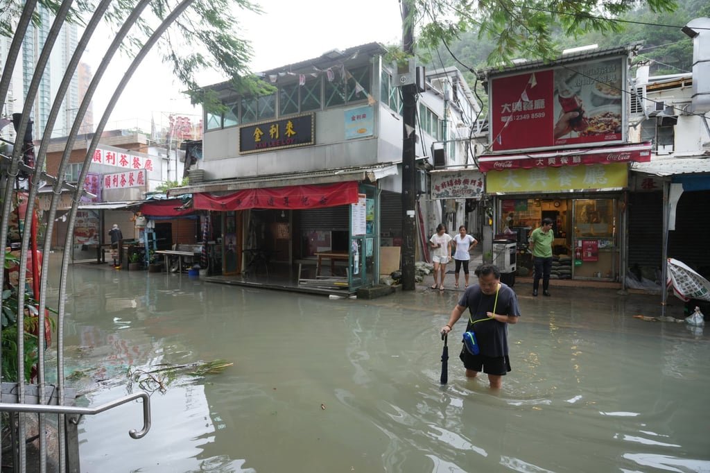 Super Typhoon Ragas brought the city to a standstill on Tuesday and Wednesday. Photo: Sam Tsang