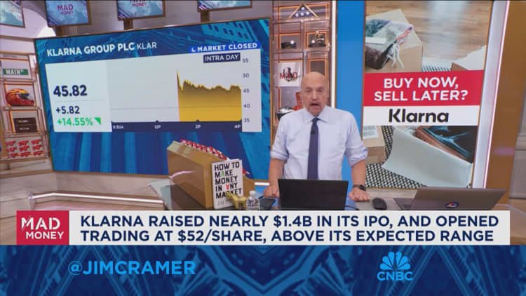 When you look at credit quality numbers, Klarna has impressive underwriting standards: Jim Cramer