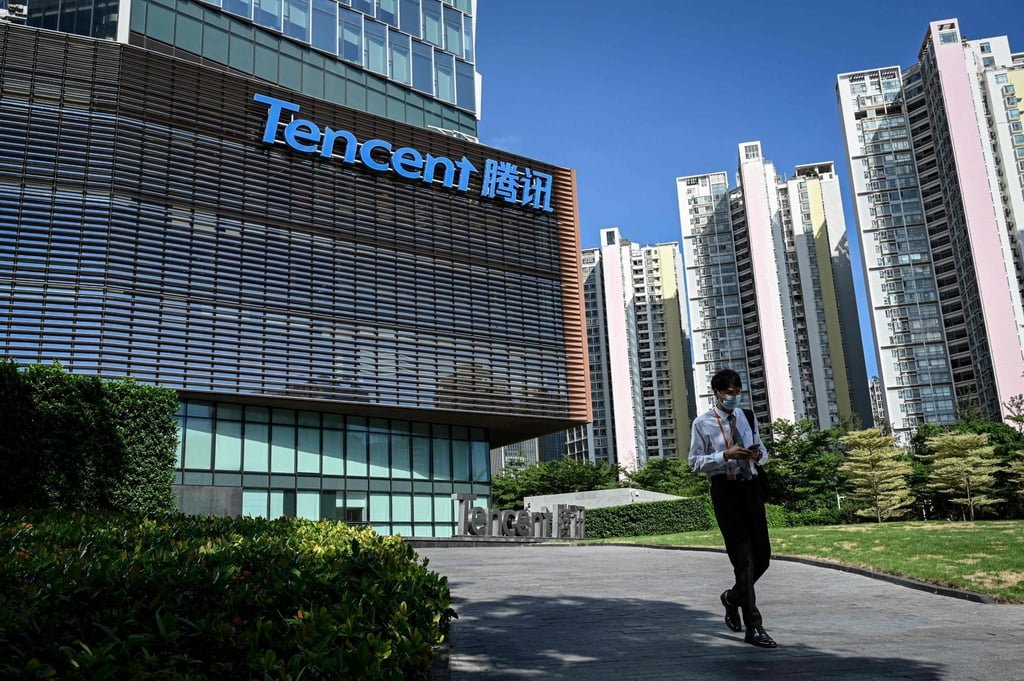 Tencent’s headquarters in Shenzhen. Photo: AFP