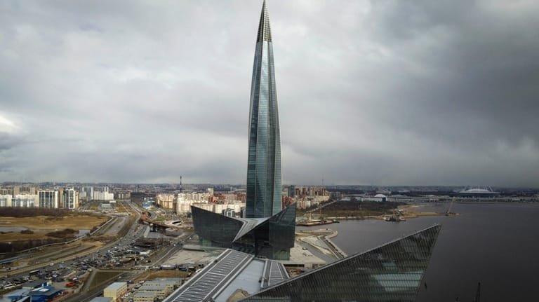 The Lakhta Center, which houses the headquarters of the Russian...
