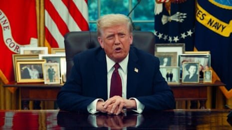 Trump blames 'radical left political violence' for killing of Charlie Kirk – video