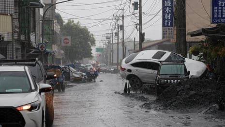 Super Typhoon Ragasa: at least 14 killed in Taiwan after barrier lake burst – video