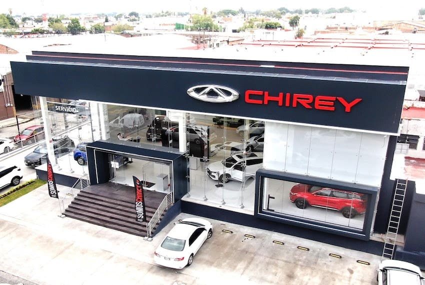 A dealership of the Chinese automaker Chirey