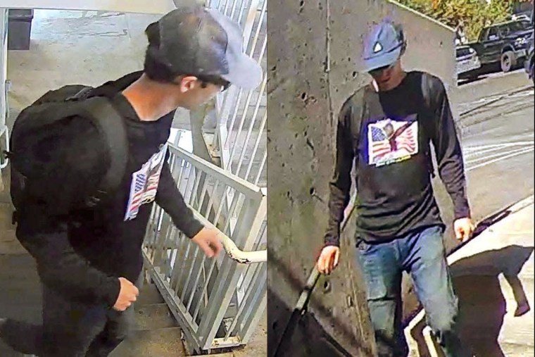 These images released by the Federal Bureau of Investigation (FBI) on Sept. 11, 2025 shows a photo of a person of interest in the investigation into the fatal shooting of Charlie Kirk that occurred on September 10, 2025, at Utah Valley University in Orem, Utah.