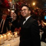 HONG KONG, CHINA - NOVEMBER 12: Adrian Cheng makes a toast during dinner after the opening ceremony of Festival de Cannes Film Week in Asia at  on November 12, 2019 in Hong Kong, China. (Photo by Chung Sung-Jun/Getty Images for Festival de Cannes Film Week in Asia)