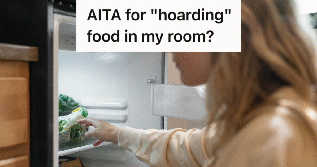 teen girl reaching into mini fridge
