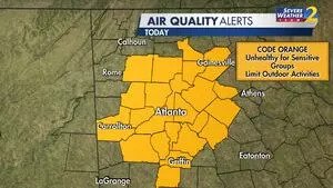 Code Orange air quality alert issued in metro Atlanta