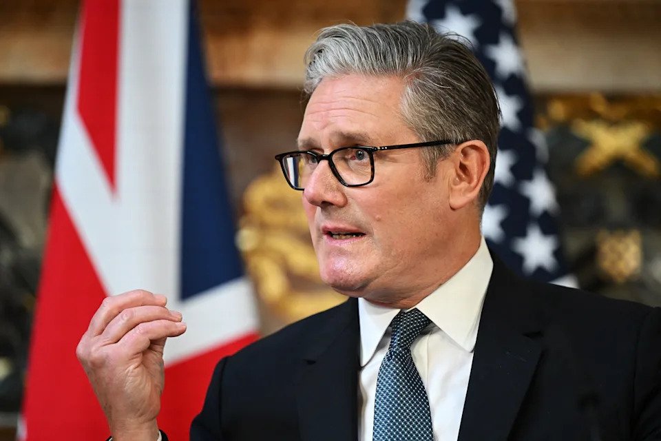 Britain's Prime Minister Keir Starmer speaks during a joint press conference with US President Donald Trump (unseen) following their meeting at Chequers, in Aylesbury, central England, on September 18, 2025, on the second day of the US President's second State Visit. After the royal hospitality and pageantry, US President Donald Trump's unprecedented second state visit to the UK takes a serious turn on Thursday when he is hosted by Prime Minister Keir Starmer for wide-ranging talks. (Photo by Leon Neal / POOL / AFP) (Photo by LEON NEAL/POOL/AFP via Getty Images)