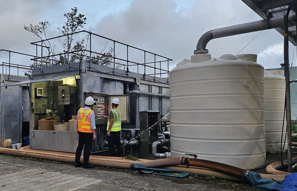 The Drainage Services Department says that it has begun emergency repair work on the pipe. Photo: Handout