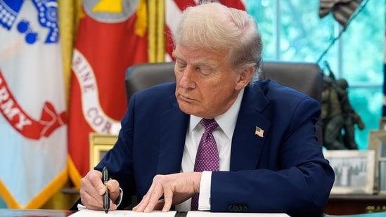 US President Donald Trump issued a letter to NATO nations on Saturday.(AP)