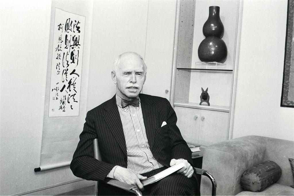 Jerome Cohen, pictured in February 1988, was the first American to practice law in China. He has died aged 95.