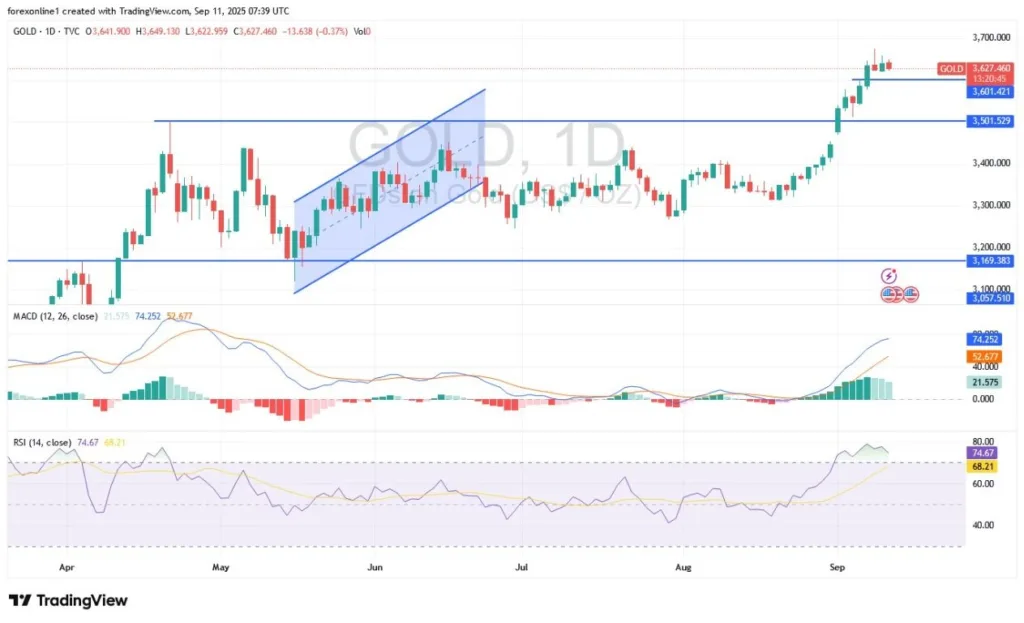 Gold Analysis 11/09: Gold Prices Stable (Chart)