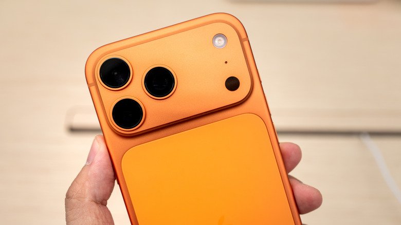 The iPhone 17 Pro's camera plateau.