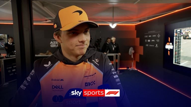 Championship leader Oscar Piastri was left frustrated after crashing out in his McLaren on the first lap of the Azerbaijan Grand Prix.