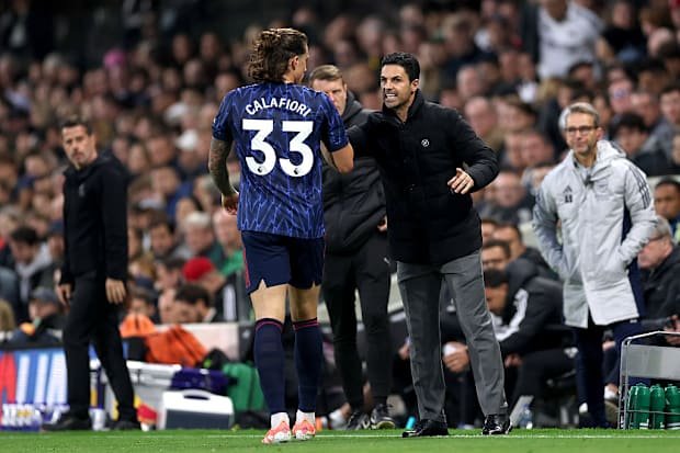 Riccardo Calafiori, Mikel Arteta