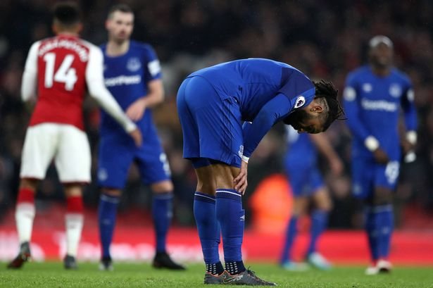 LONDON, ENGLAND - FEBRUARY 03: Ashley Williams of Everton look dejected after the Premier League match between Arsenal and Everton at Emirates Stadium on February 3, 2018 in London, England.  (Photo by Catherine Ivill/Getty Images)