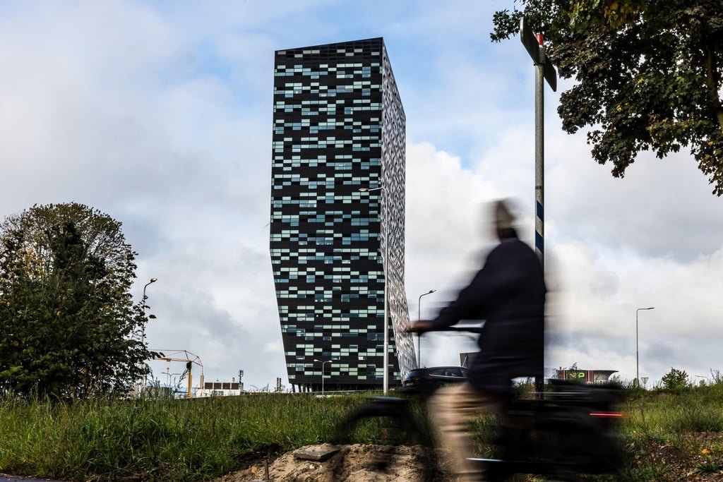 Exterior view of the building that houses Nexperia’s headquarters in Nijmegen, the Netherlands. Photo EPA
