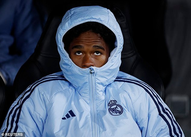 Endrick has been stuck on Real Madrid's bench for most of this season and is available to sign on loan in January