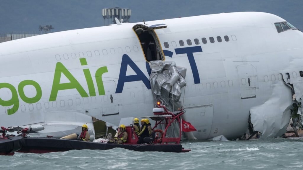 Hong Kong launches probe after plane skids off runway, kills 2, in ‘suitable’ weather