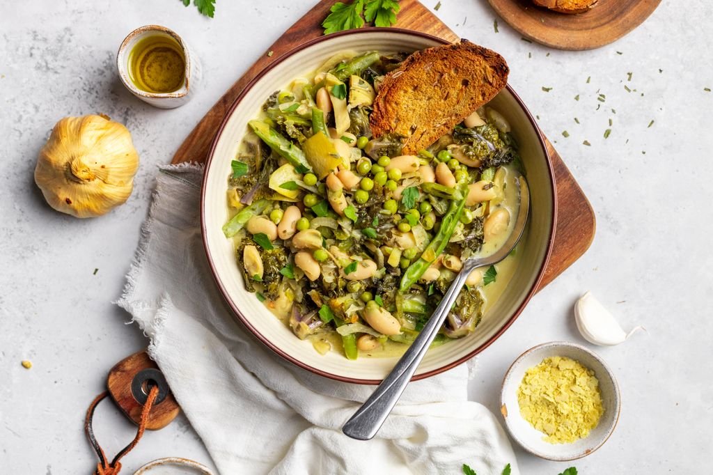 Green Cannellini Bean Stew