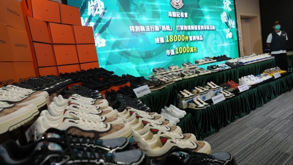 Hong Kong customs seize HK$10 million of bogus Nike, Adidas shoes