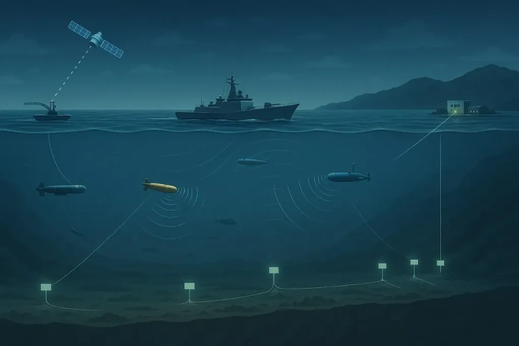 Concept art of China’s anti-submarine network. (Source: Asia Times)