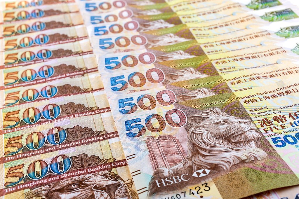 Hong Kong’s currency has been pegged to the US dollar at HK$7.80 since 1983. Photo: Getty Images