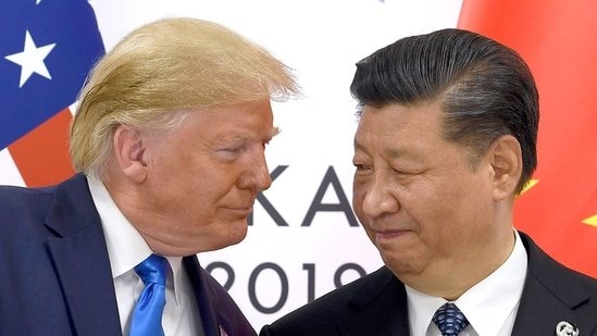 US President Donald Trump earlier indicated that he would lower the tariffs imposed on Chinese goods over the fentanyl crisis. (AP)