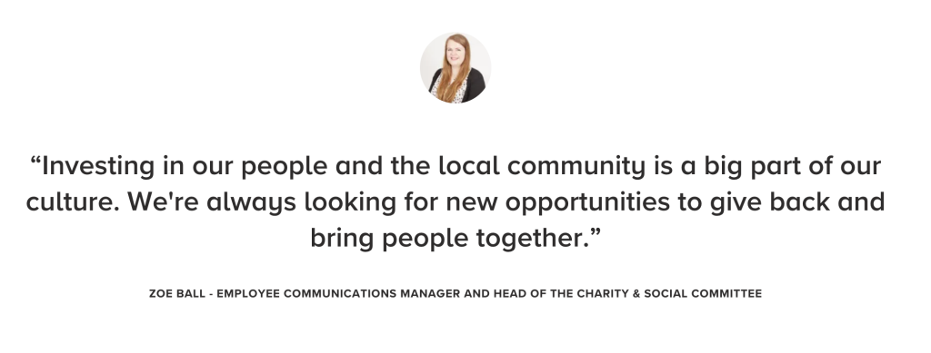 Which UK businesses lead the way in supporting their local communities?