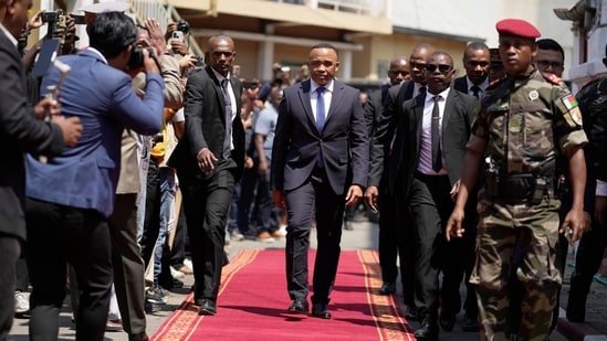 His ascent to the presidency came just three days after he announced that the armed forces were taking power of the island.(Brian Inganga/AP)