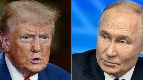 Donald Trump and Vladmir Putin spoke on a phone call.(AFP)