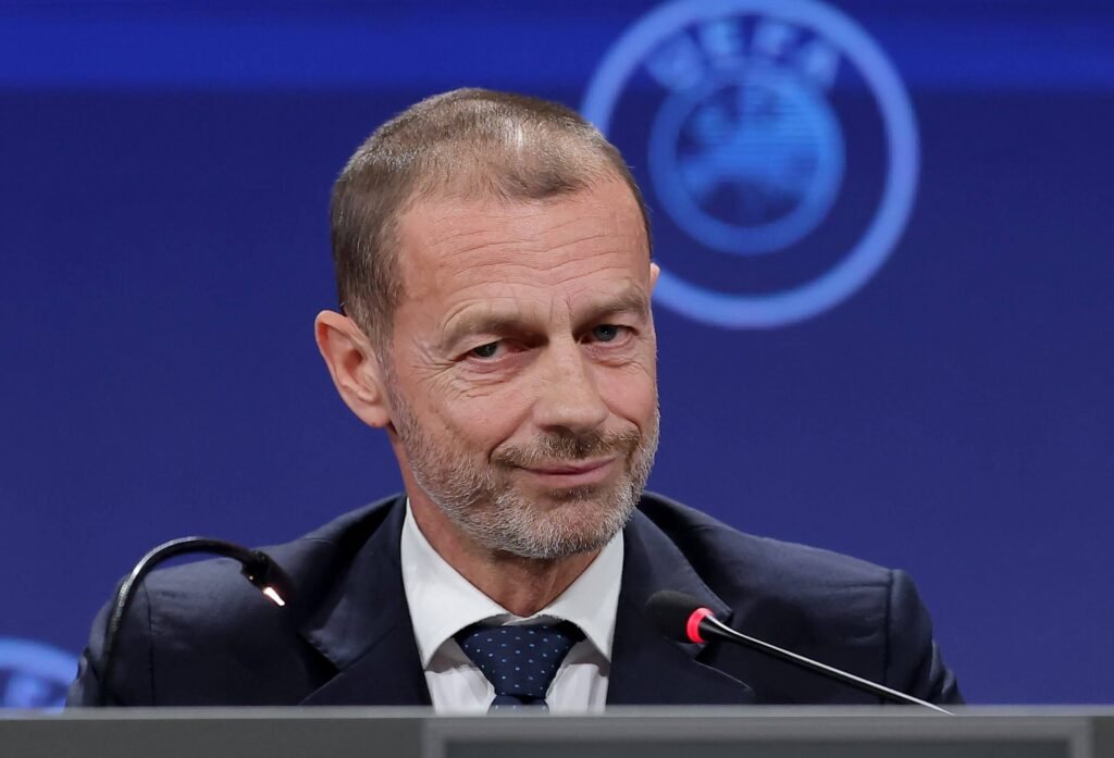 A photo of UEFA president Aleksander Ceferin