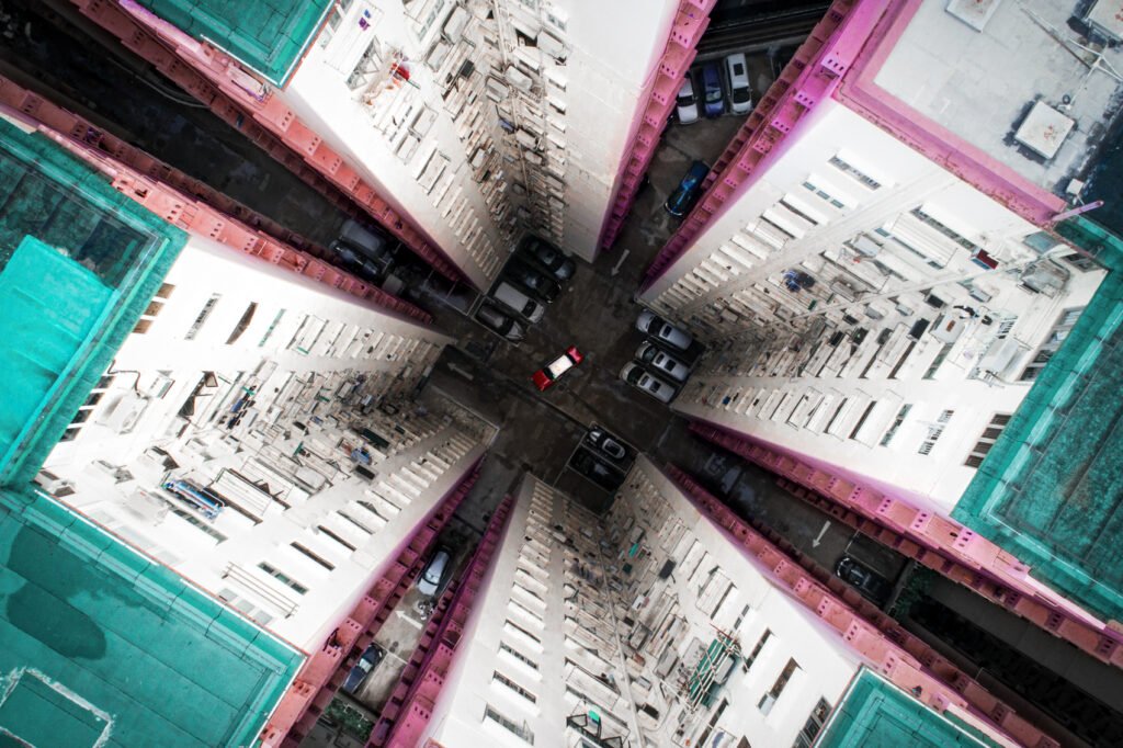 An aerial photograph of North Point, taken in 2018. Photo: Derry Ainsworth.