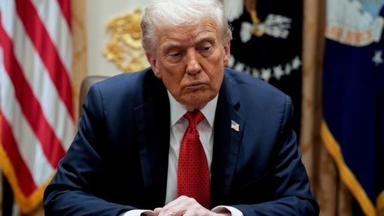 US President Donald Trump during a meeting