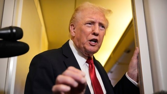 Trump has unveiled a 100% tariff on goods from China.(AP)