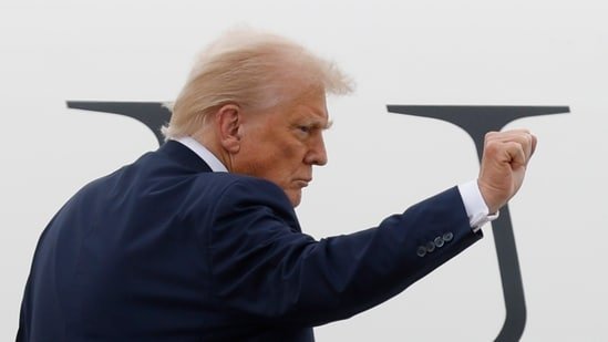 Posting on his social media platform Truth Social, Donald Trump said that Bill Gates had “admitted that he was completely wrong” on the issue of climate change.(AP File)