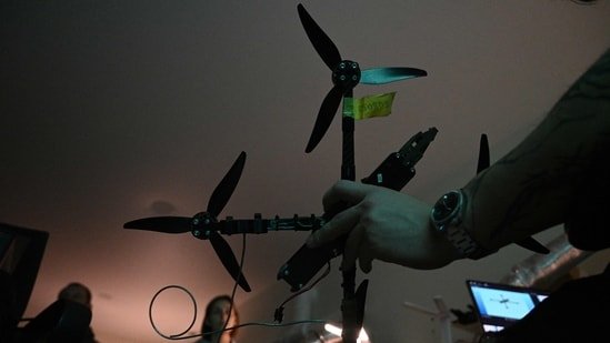 Drones, fired by the hundreds every day by both sides, have become the deadliest weapon of the conflict.(AFP)