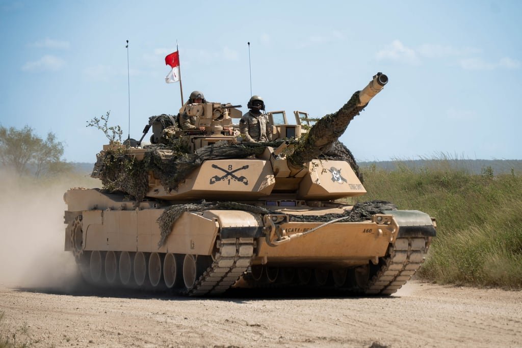 An Abrams M1A2 SEPv3 main battle tank in Texas in August. Photo: US Army