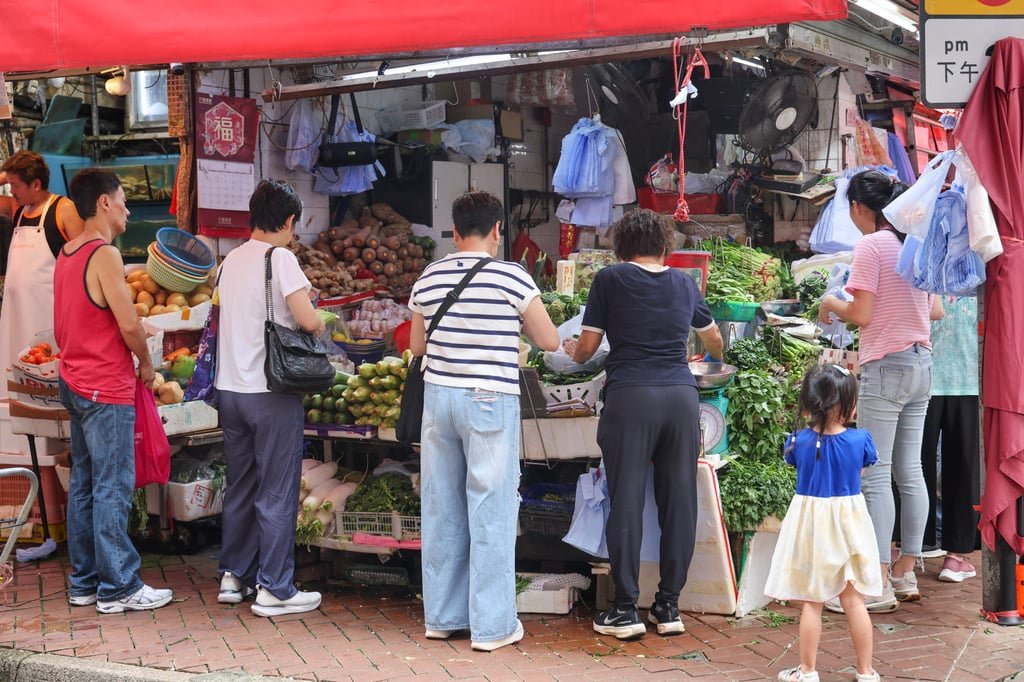 A fruit stall at the Bowrington Road Market in Causeway Bay on July 19, 2025. Photo: Dickson LEE