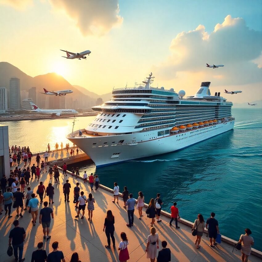 Royal caribbean's expanded sailings are playing a key role in driving Hong Kong's tourism recovery in 2025, with a surge in international cruise arrivals from Mainland China, Japan, Singapore, and Qatar