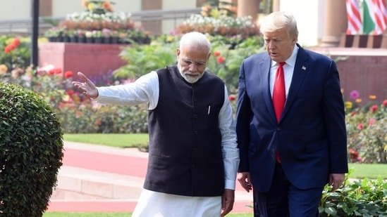 US President Donald Trump and Prime Minister Narendra Modi (Mohd Zakir/HT FILE PHOTO)
