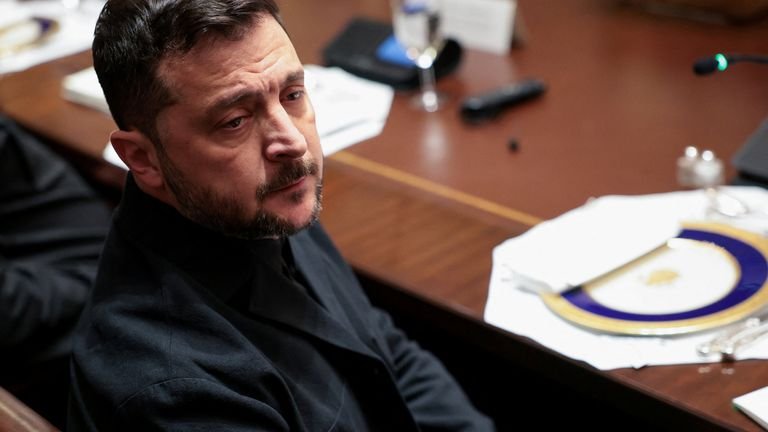 Volodymyr Zelenskyy's plans to secure new missiles had worried Russia. Pic: Reuters